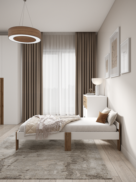 Изображение товара Односпальная кровать EcoWood Екта-2 с ящиками 80х200 / ECO.001.00059.80-200.101SE/376WML