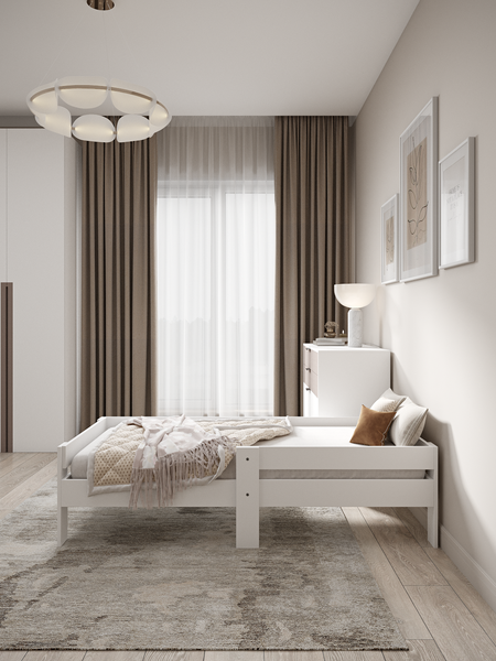 Изображение товара Кровать-тахта детская EcoWood Флорида-2 с ящиками 80х160 / ECO.001.00061.80-160.101SE