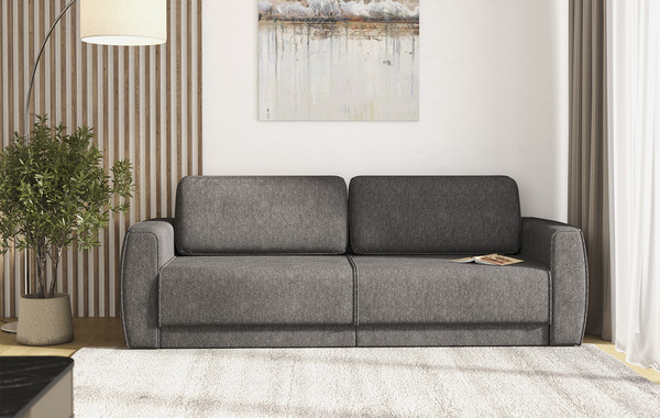 Изображение товара Диван Олмеко Женева 2S2P Еврокнижка (микровелюр, шейп стоун)