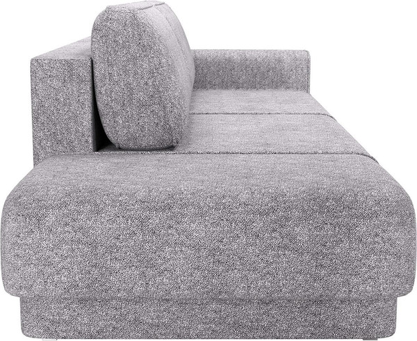 Изображение товара Диван Олмеко Женева 2SPF Еврокнижка Левый (микровелюр, шейп сильвер)