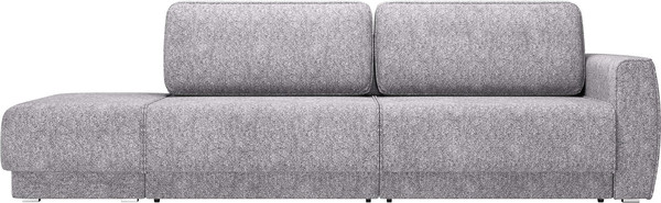 Изображение товара Диван Олмеко Женева 2SPF Еврокнижка Левый (микровелюр, шейп сильвер)