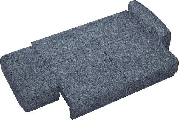 Изображение товара Диван Олмеко Женева 2SPF Еврокнижка Левый (микровелюр, шейп сталь)