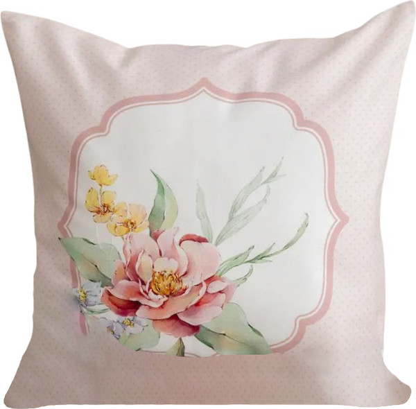 Изображение товара Наволочка декоративная Listelle Белла розовая рамка 816601/1