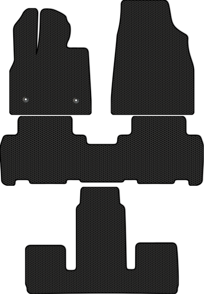 Изображение товара Комплект ковриков для авто Alicosta 2570_1 для BYD Tang II SUV 6 мест + 3ряд 2022-н.в. (EVA соты, черный)