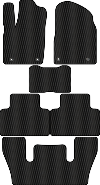 Изображение товара Комплект ковриков для авто Alicosta 2646_1 для Dodge Durango III SUV +3 ряд 2011-н.в (EVA соты, черный)
