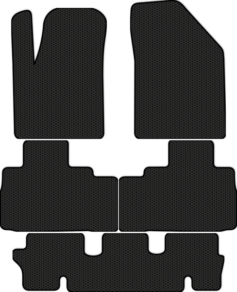 Изображение товара Комплект ковриков для авто Alicosta 2653_1 для Evolute i-Space I SUV/гибрид +3 ряд 2023-н.в. (EVA соты, черный)