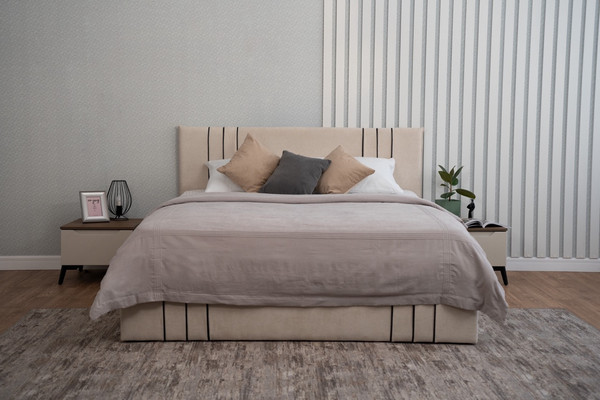 Изображение товара Двуспальная кровать ДСВ Леванте 1600 (айвори)