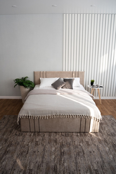 Изображение товара Двуспальная кровать ДСВ Леванте 1600 (бежевый)