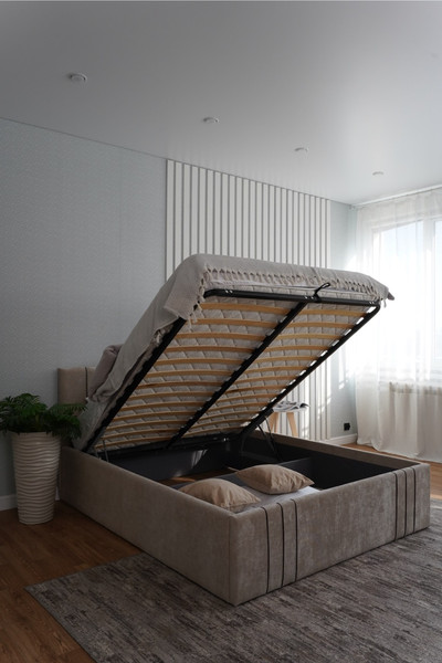 Изображение товара Двуспальная кровать ДСВ Леванте 1600 (бежевый)