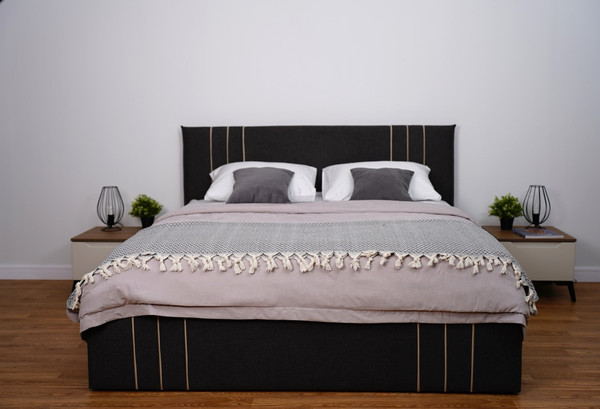 Изображение товара Двуспальная кровать ДСВ Леванте 1800 (графит)