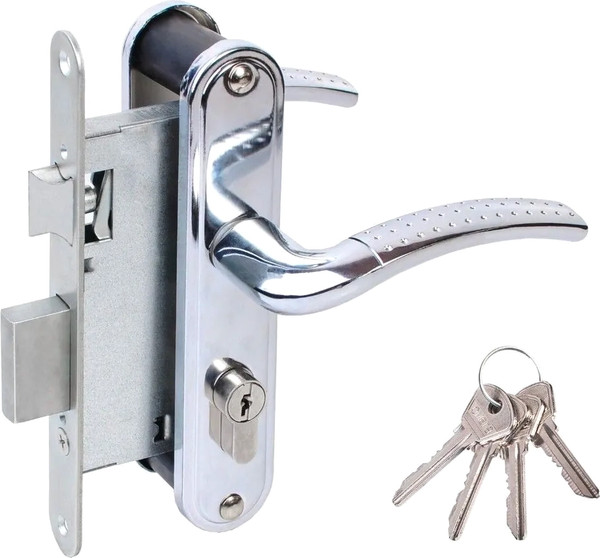 Изображение товара Замок врезной Омега ЗВ4-55.27 (хром)