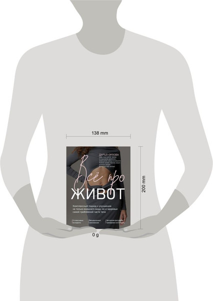 Изображение товара Книга Бомбора Все про живот. Комплексный подход к улучшению внешнего вида (Орлова Дарья, твердая обложка)