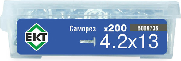 Изображение товара Саморез ЕКТ С прессшайбой 4.2x13 / B009738 (200шт)