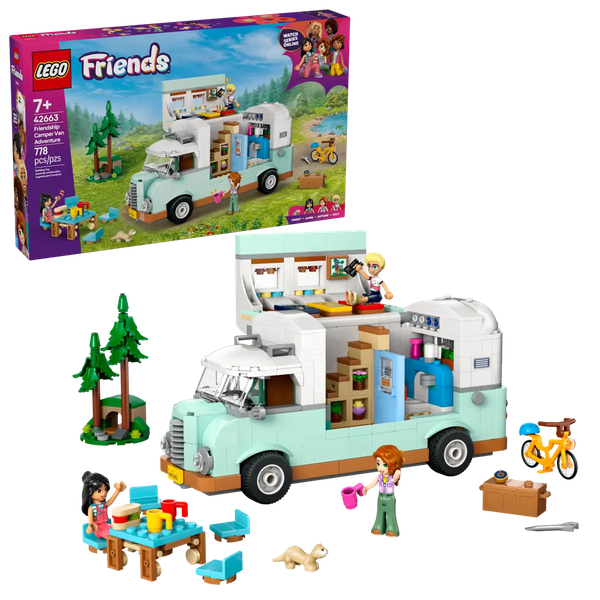 Изображение товара Конструктор Lego Friends Приключение в туристическом фургоне дружбы 42663