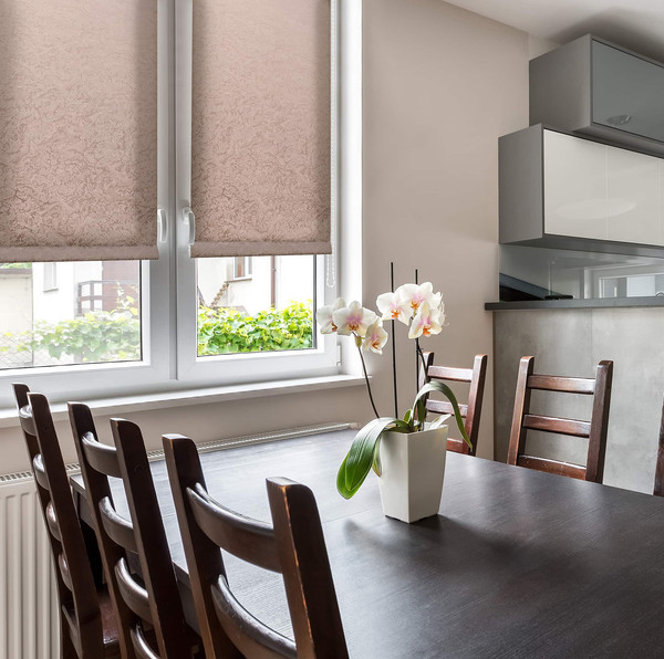 Изображение товара Рулонная штора Delfa Сантайм Жаккард Венеция СРШ-01 МЭД 29518 (68x160, тауп)