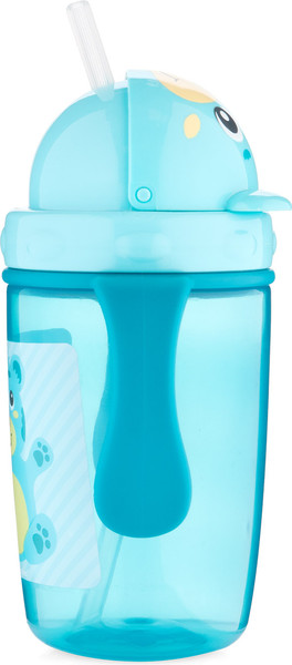Изображение товара Поильник Canpol Hello Little С силиконовой трубочкой 9+ / 56/500_tur (400мл, бирюзовый)