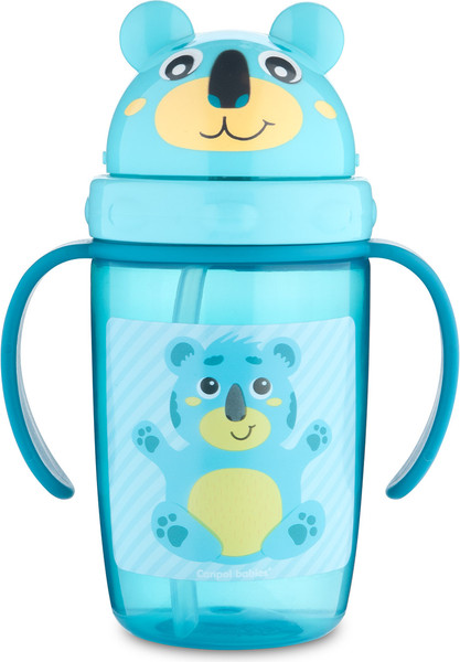 Изображение товара Поильник Canpol Hello Little С силиконовой трубочкой 9+ / 56/500_tur (400мл, бирюзовый)