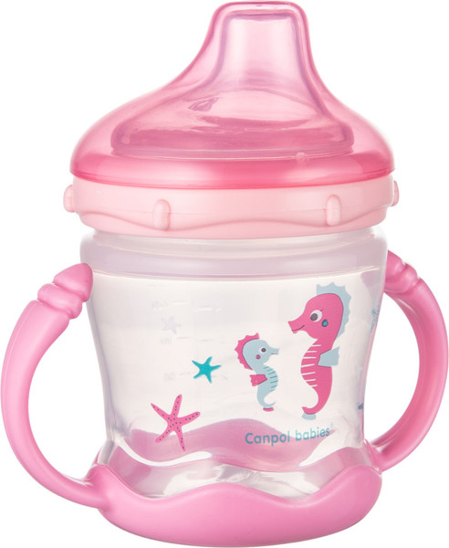 Изображение товара Поильник Canpol Love&Sea С силиконовым носиком 9+ / 57/300_pin  (180мл, розовый)