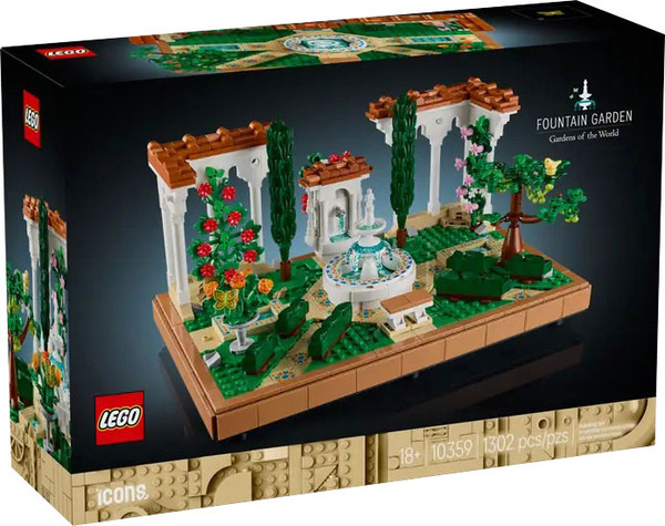 Изображение товара Конструктор Lego Icons Сад с фонтаном 10359