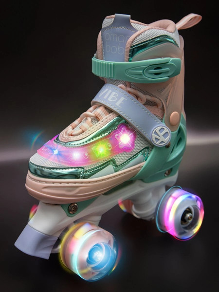 Изображение товара Роликовые коньки Amarobaby Glory / AB24-35GL/1805-34 (р.34-37, бирюзовый/оранжевый)