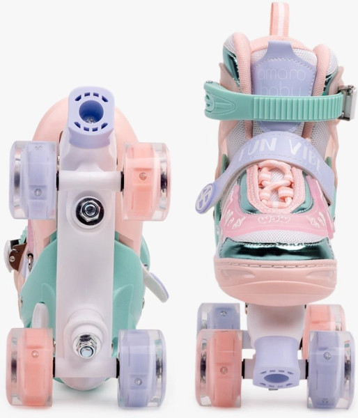 Изображение товара Роликовые коньки Amarobaby Glory / AB24-35GL/1805-34 (р.34-37, бирюзовый/оранжевый)