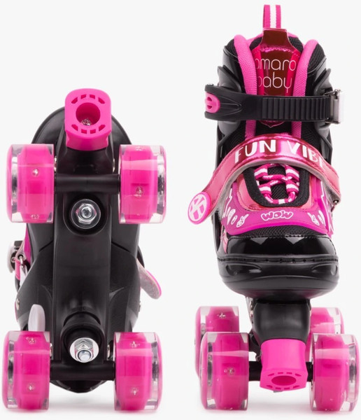 Изображение товара Роликовые коньки Amarobaby Glory / AB24-35GL/0925-34 (р.34-37, черный/фуксия)