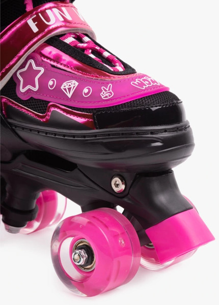 Изображение товара Роликовые коньки Amarobaby Glory / AB24-35GL/0925-34 (р.34-37, черный/фуксия)