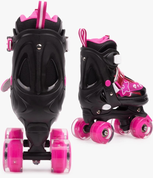 Изображение товара Роликовые коньки Amarobaby Glory / AB24-35GL/0925-34 (р.34-37, черный/фуксия)