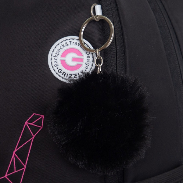 Изображение товара Школьный рюкзак Grizzly RG-563-2 (черный/розовый)