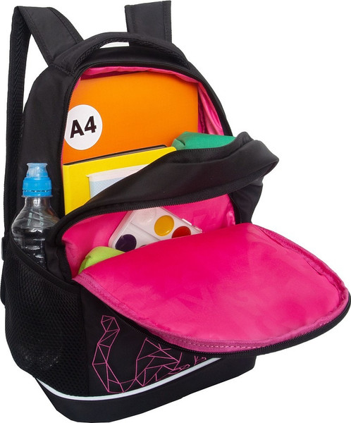 Изображение товара Школьный рюкзак Grizzly RG-563-2 (черный/розовый)