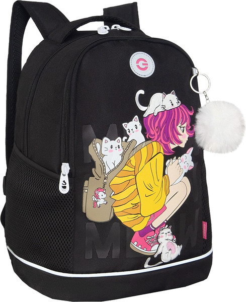 Изображение товара Школьный рюкзак Grizzly RG-563-3 (черный)