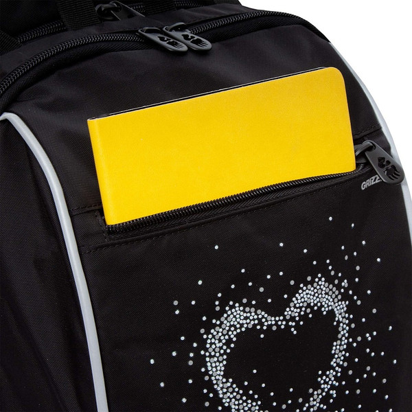 Изображение товара Школьный рюкзак Grizzly RG-569-1 (черный/белый)