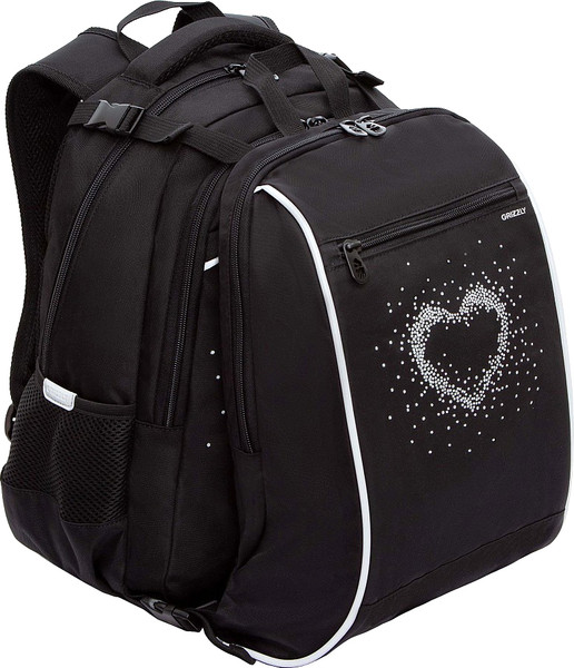 Изображение товара Школьный рюкзак Grizzly RG-569-1 (черный/белый)