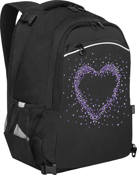 Изображение товара Школьный рюкзак Grizzly RG-569-1 (черный/фиолетовый)