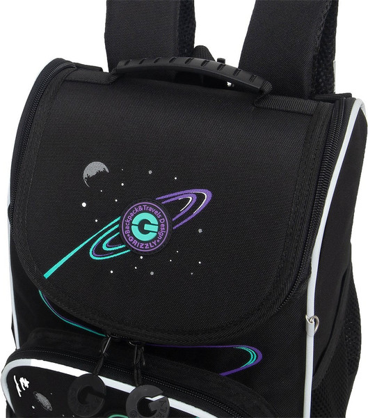 Изображение товара Школьный рюкзак Grizzly RAm-585-4 (черный/бирюзовый)