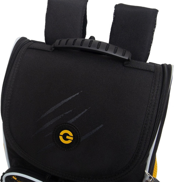 Изображение товара Школьный рюкзак Grizzly RAm-585-5 (черный/оранжевый)