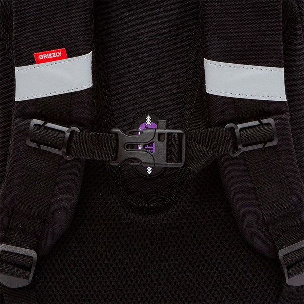 Изображение товара Школьный рюкзак Grizzly RAz-586-9 (черный)