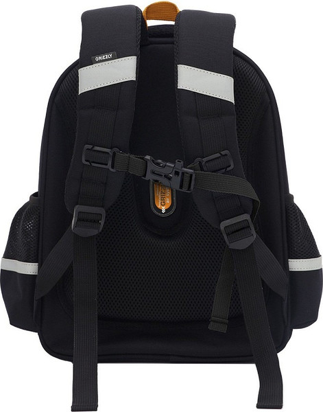 Изображение товара Школьный рюкзак Grizzly RAz-587-18 (черный/оранжевый)