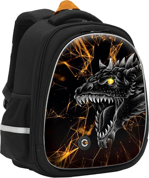 Изображение товара Школьный рюкзак Grizzly RAz-587-18 (черный/оранжевый)