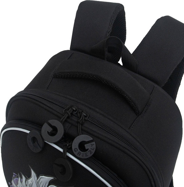 Изображение товара Школьный рюкзак Grizzly RAz-587-3 (черный/фиолетовый)