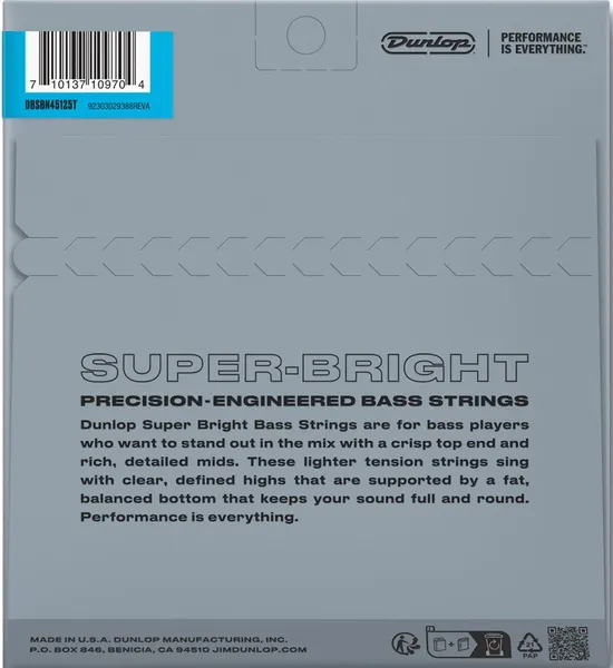 Изображение товара Струны для бас-гитары Dunlop Manufacturing DBSBN45125T