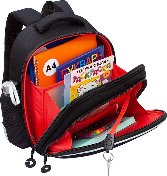 Изображение товара Школьный рюкзак Grizzly RAz-587-3 (черный/серый)