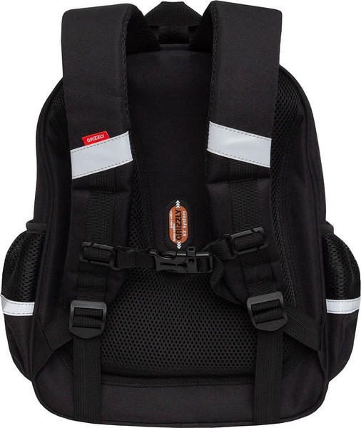 Изображение товара Школьный рюкзак Grizzly RAz-587-8 (черный/оранжевый)