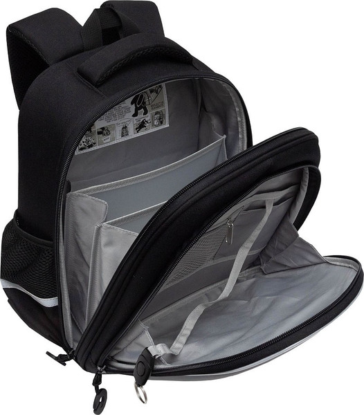 Изображение товара Школьный рюкзак Grizzly RAz-587-8 (черный/оранжевый)