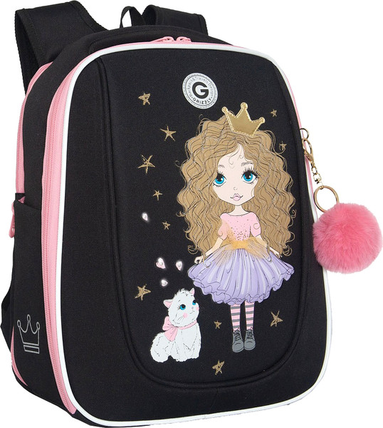 Изображение товара Школьный рюкзак Grizzly RAf-592-1 (черный)