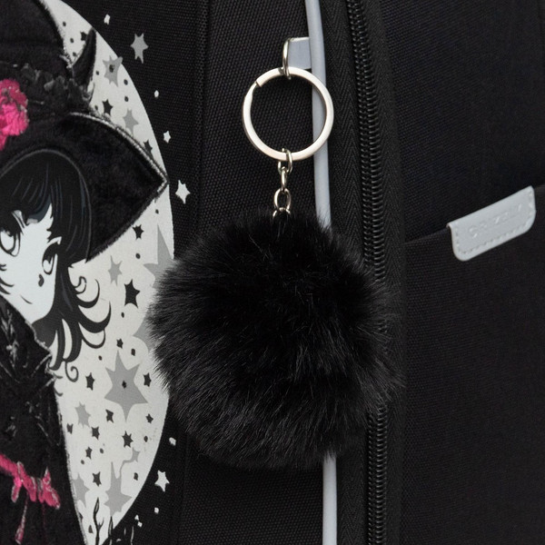 Изображение товара Школьный рюкзак Grizzly RAf-592-5 (черный/розовый)