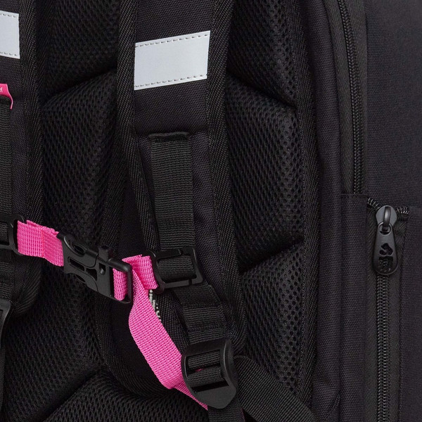Изображение товара Школьный рюкзак Grizzly RAf-592-5 (черный/розовый)