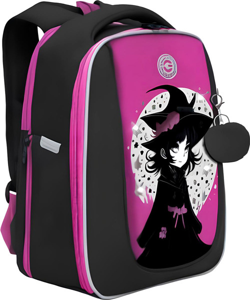 Изображение товара Школьный рюкзак Grizzly RAf-592-5 (розовый/черный)