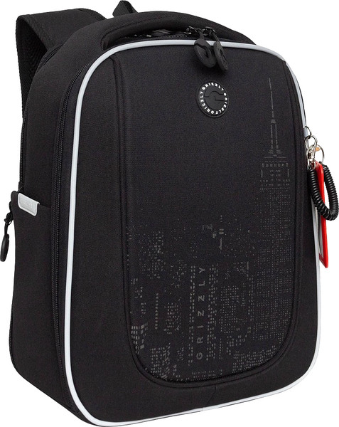 Изображение товара Школьный рюкзак Grizzly RAf-593-6 (черный)