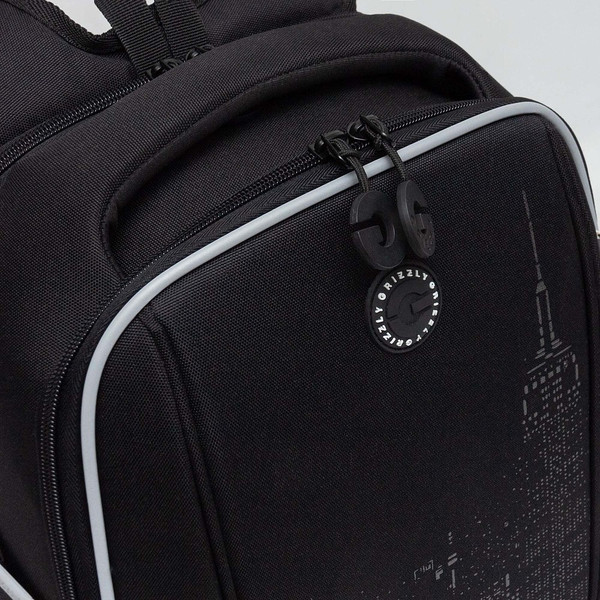 Изображение товара Школьный рюкзак Grizzly RAf-593-6 (черный)